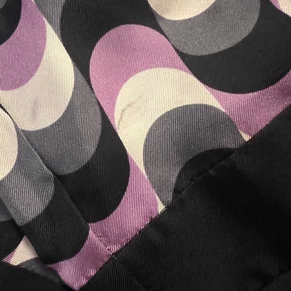 Vintage Milly Of New York Purple Retro Funky Mini Dress 100% Silk Women’s 8 - Picture 6 of 6